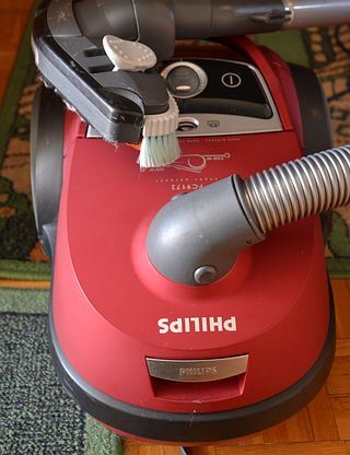 red vacuum