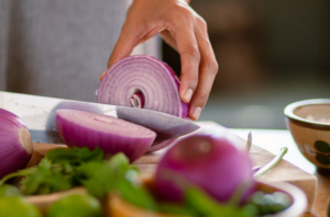 cutting onions